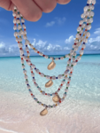 seashellandrainbowpearlnecklace